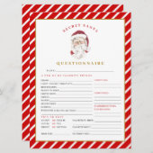 MERIクリスマスシークレットサンタアンケートカード シーズンカード (正面/裏面)