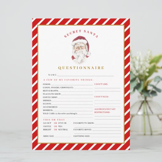 MERIクリスマスシークレットサンタアンケートカード シーズンカード (スタンド正面)