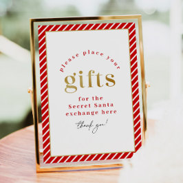 MERIクリスマスパーティーシークレットサンタギフト交換 ポスター