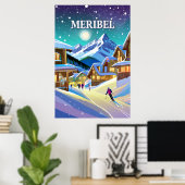 Meribel : Harmonie Alpestre sous l'Éclat Hivernal ポスター (ホームオフィス)