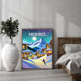 Meribel : Harmonie Alpestre sous l'Éclat Hivernal ポスター