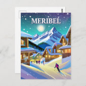Meribel : Harmonie Alpestre sous l'Éclat Hivernal ポストカード (正面/裏面)