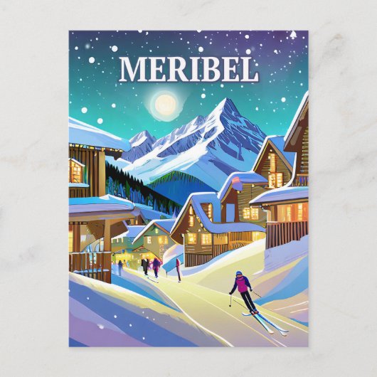 Meribel : Harmonie Alpestre sous l'Éclat Hivernal ポストカード (正面)