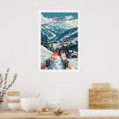 Meribel Ski Poster - France 1 ポスター (キッチン)