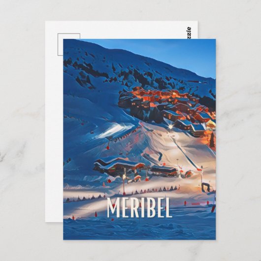Méribel Station de ski  ポストカード (正面/裏面)