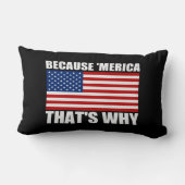 「MERICAそういうわけで米国の旗のソファの枕ので ランバークッション (裏面)