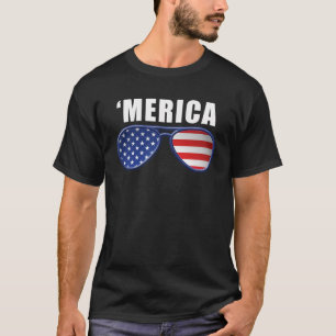 Mericaのサングラス- Tシャツ