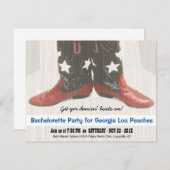 Mericaの女の子の赤白青はバチェロレッテを追い出します 招待状 (正面/裏面)