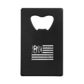 Mericaの旗 クレジットカード栓抜き (裏面)