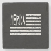 Mericaの旗 ストーンコースター (正面)