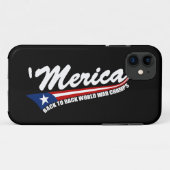 MERICAのSwooshのスタイルの世界大戦はiPhone 5の場合をむしゃむしゃ食べます Case-Mate iPhoneケース (裏面(横))