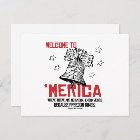 Mericaへようこそ – 自由が鳴る場所 ポストカード (正面/裏面)