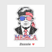 'MERICAトランプ7月トランプの幸せ4日 シール (シート)