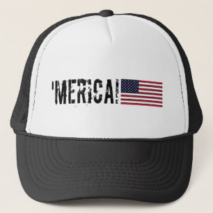 「Merica米国の旗の帽子 キャップ