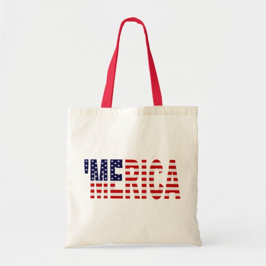 「MERICA米国の旗 トートバッグ (正面)