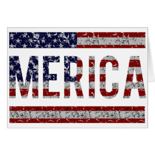 MERICA -アメリカのプライドの俗語米国の旗