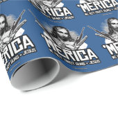 「Merica -私達は銃およびイエス・キリストを得ました ラッピングペーパー (ロールコーナー)