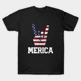 MERICA – 米国国旗 Tシャツ