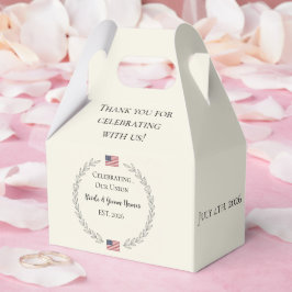 merica 250th Anniversary Wedding  | Custom names フェイバーボックス