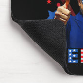 Merica 4th Of 7月の花火トランプ独立おもしろいした マウスパッド (コーナー)