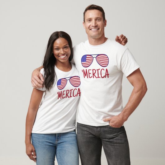Merica 4th Of 7月Tシャツ Tシャツ (ユニセックス)
