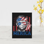Merica Abraham Lincoln 7月の4thシャツメンズアメリ カード (黄色い花)
