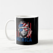 Merica Abraham Lincoln 7月の4thシャツメンズアメリ コーヒーマグカップ (左)