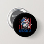Merica Abraham Lincoln 7月の4thシャツメンズアメリ 缶バッジ (正面&裏面)