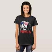 Merica Cavalier King Charles Spaniel Tシャツ (正面フル)