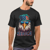 Merica Eagle Patriotic USA Eagle Of Freedom 4th Of Tシャツ (正面)