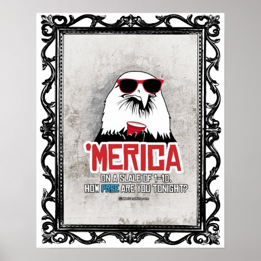 Merica - How Free are you tonight ポスター (正面)
