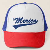 Merica Swush Red White & Blue Trucker Hat キャップ (正面)