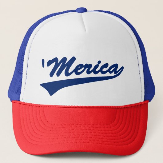 Merica Swush Red White & Blue Trucker Hat キャップ (正面)
