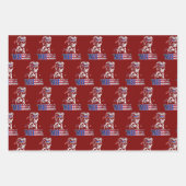 Merica Trump American Flag USA ラッピングペーパーシート (正面3)