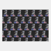 Merica Trump American Flag USA ラッピングペーパーシート (正面)