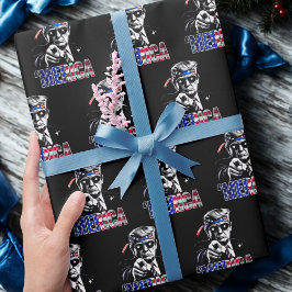 Merica Trump American Flag USA ラッピングペーパー