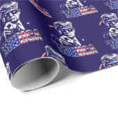 Merica Trump American Flag USA 4th Of July ラッピングペーパー (ロールコーナー)