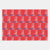 Merica Trump American Flag USA President Trump ラッピングペーパーシート (正面3)