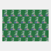 Merica Trump American Flag USA President Trump ラッピングペーパーシート (正面)