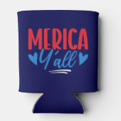 'Merica Y'all 4th of July – Bold Patriotic 缶クーラー (裏面)