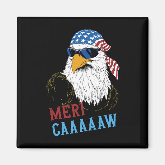 Mericaaaaw Eagle Mullet 7月4日アメリカ合衆国 マグネット (正面)