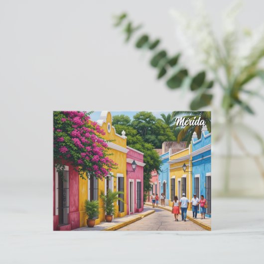 Merida Mexico Travel ポストカード (スタンド正面)