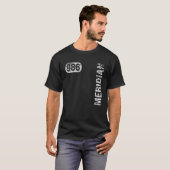 Meridian Idaho 986エリアコードヴィンテージレトロ Tシャツ (正面フル)