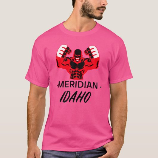 MERIDIAN IDAHO MMA FIGHTER Oversized Tシャツ (正面)