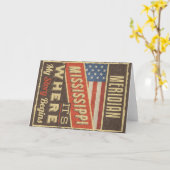 Meridian Mississippi カード (黄色い花)