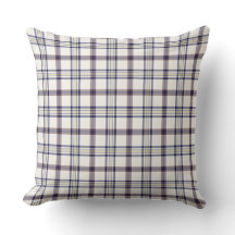 Merino White and Blue Zodiac Plaid