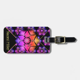Merkabahの曼荼羅パターン ラゲッジタグ