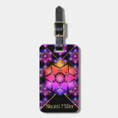 Merkabahの曼荼羅パターン ラゲッジタグ (正面縦)