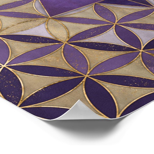 Merkabah on Flower of life ポスター (角)