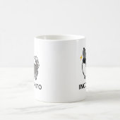 MerleのカーディガンのコーギーのIncorgnitoの青いマグ コーヒーマグカップ (中央)